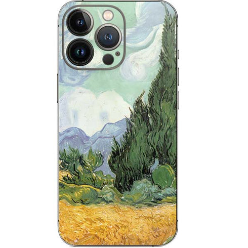 Vincent Van Gogh Wheatfield with Cypresses iPhone 14 Pro Skin